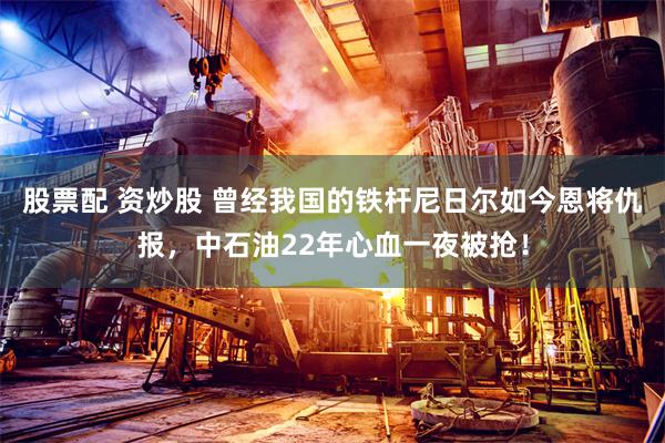 股票配 资炒股 曾经我国的铁杆尼日尔如今恩将仇报，中石油22年心血一夜被抢！