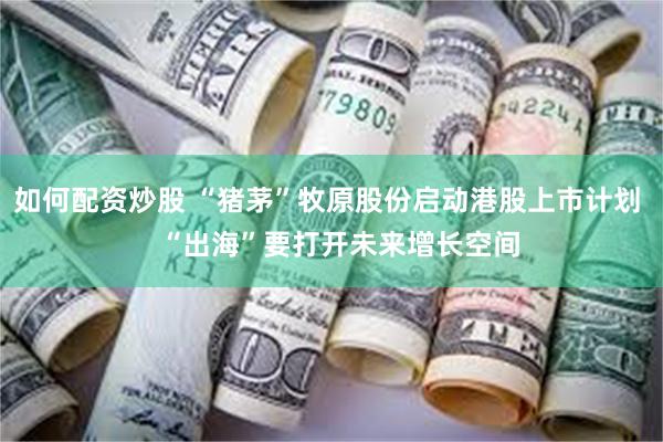 如何配资炒股 “猪茅”牧原股份启动港股上市计划   “出海”要打开未来增长空间