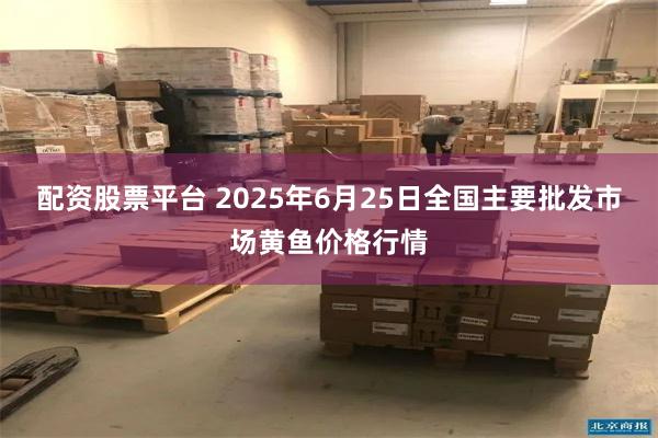 配资股票平台 2025年6月25日全国主要批发市场黄鱼价格行情
